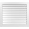Ekena Millwork Vertical Surface Mount PVC Gable Vent: Non-Functional, w/3-1/2"W x 1"H, Standard Frame, 42"W x 36"H GVPVE42X3601SN - alternate 1